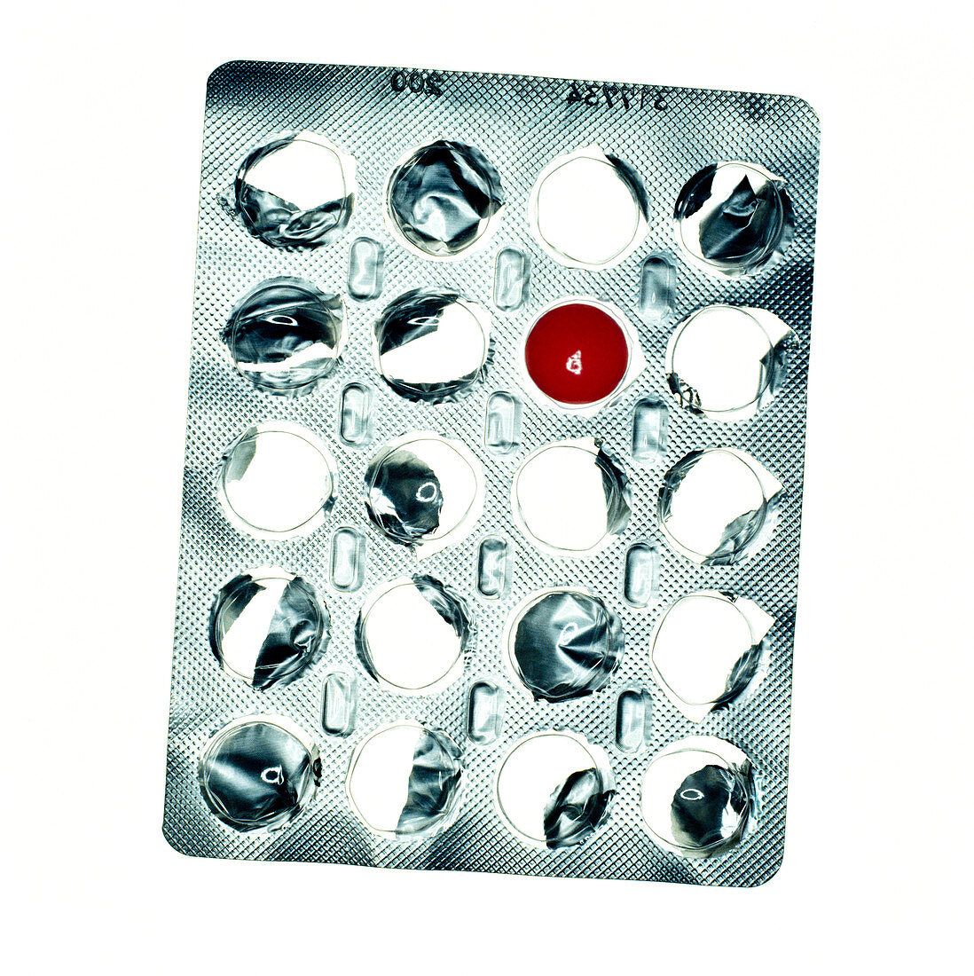 Pill in a blister pack