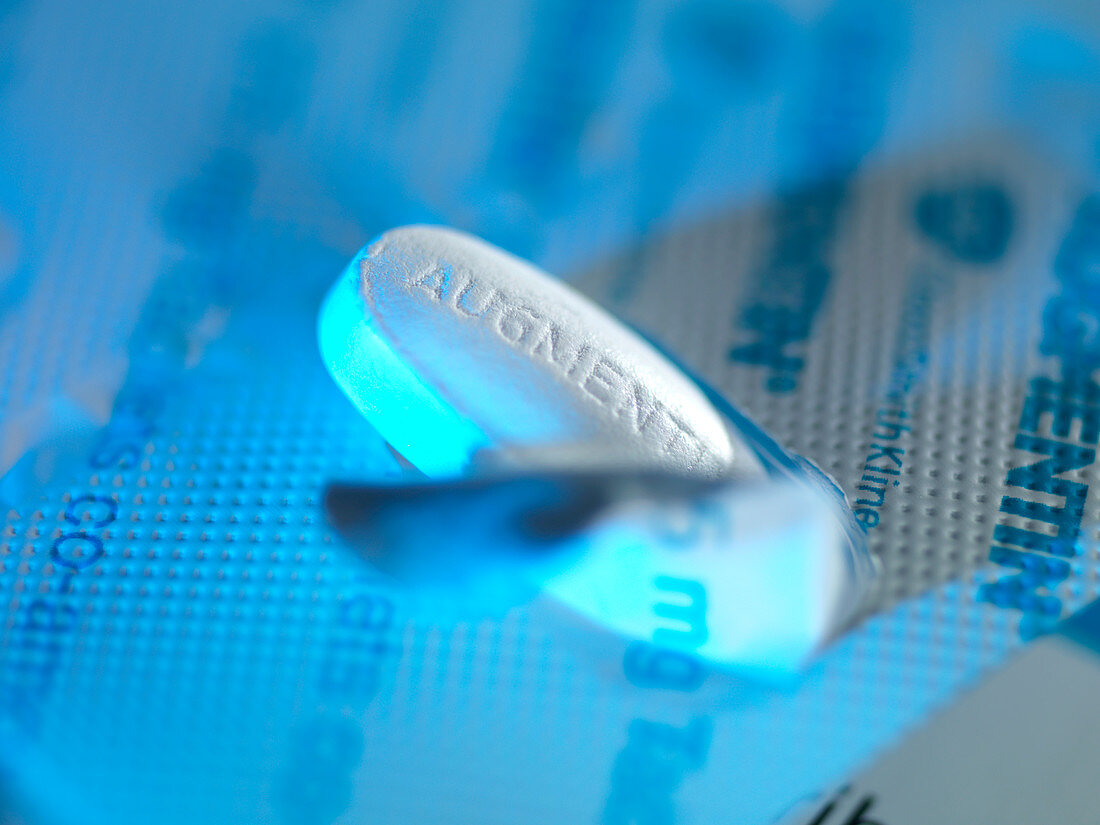Augmentin antibiotic blister pack