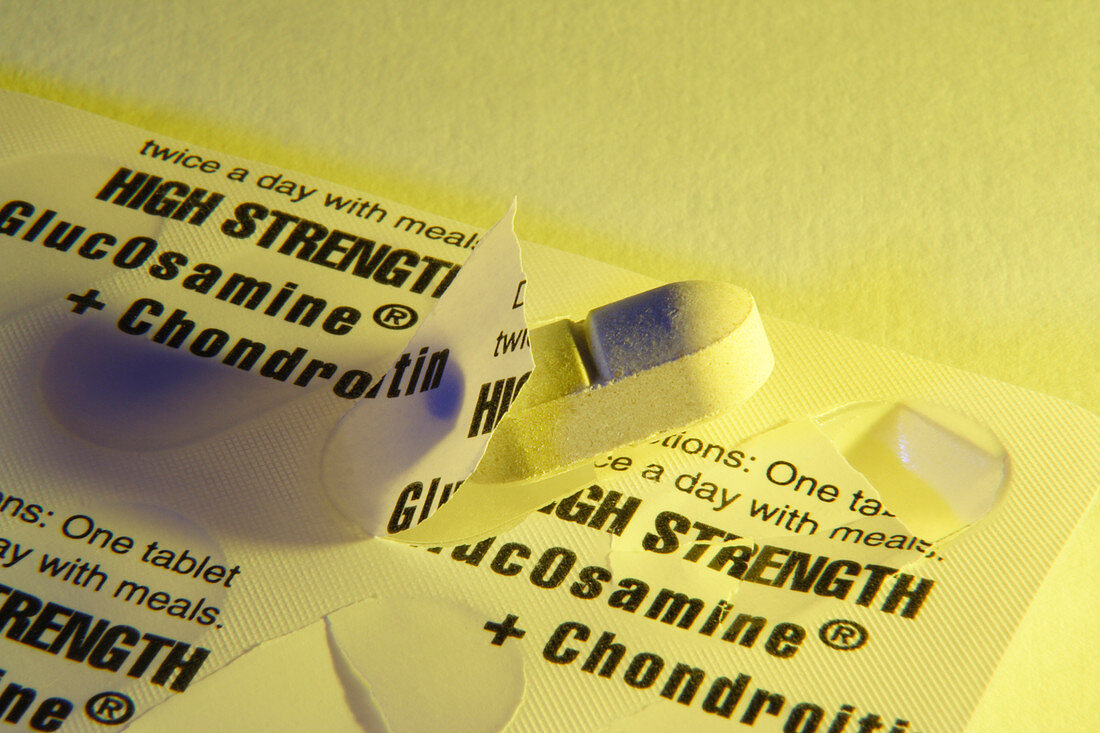 Glucosamine and chondroitin tablets