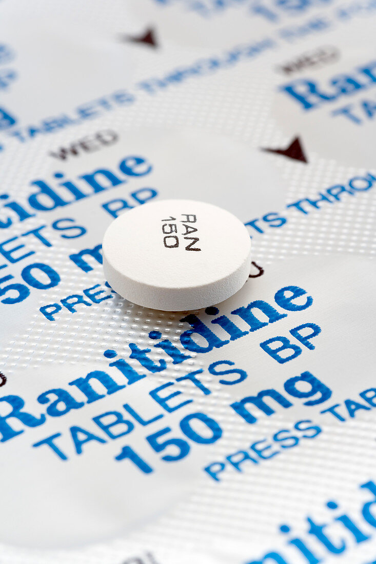Ranitidine 150mg tablet on blister pack