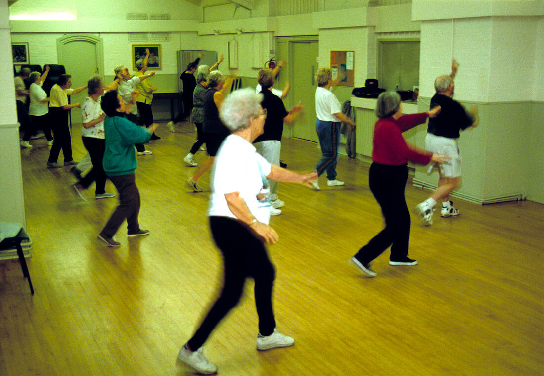 Aerobics exercise class