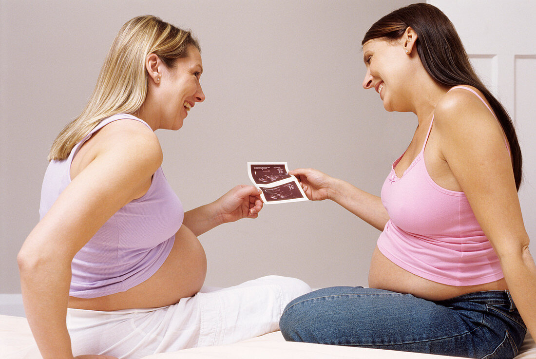Two pregnant women