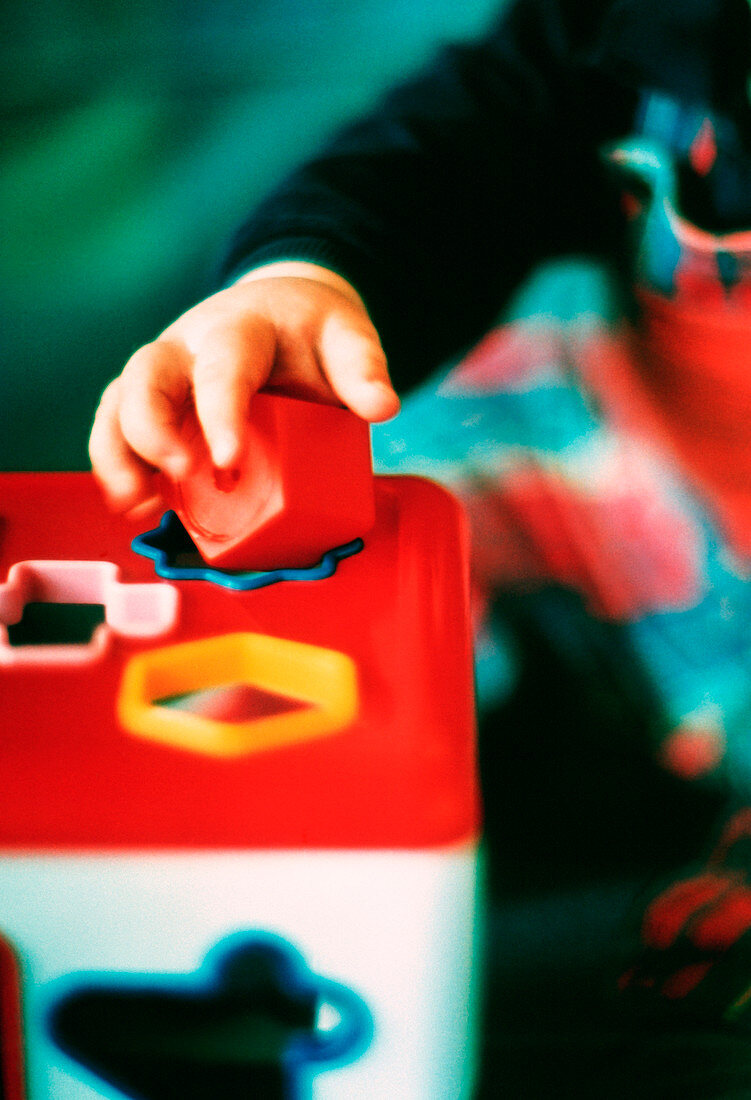 Toddler playing