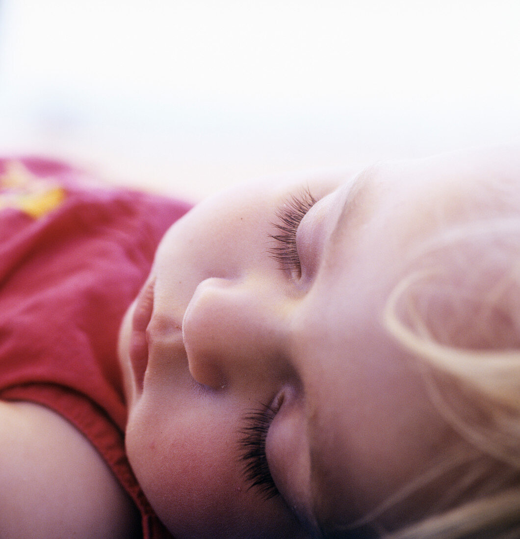 Young girl sleeping