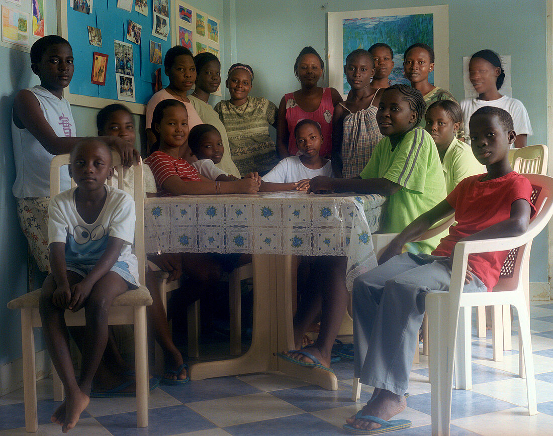 Children in an orphanage,Kenya