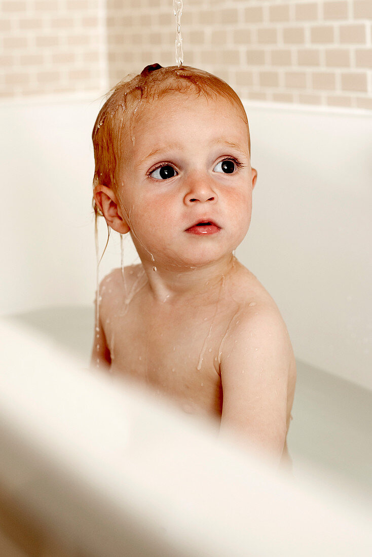 Bathing child