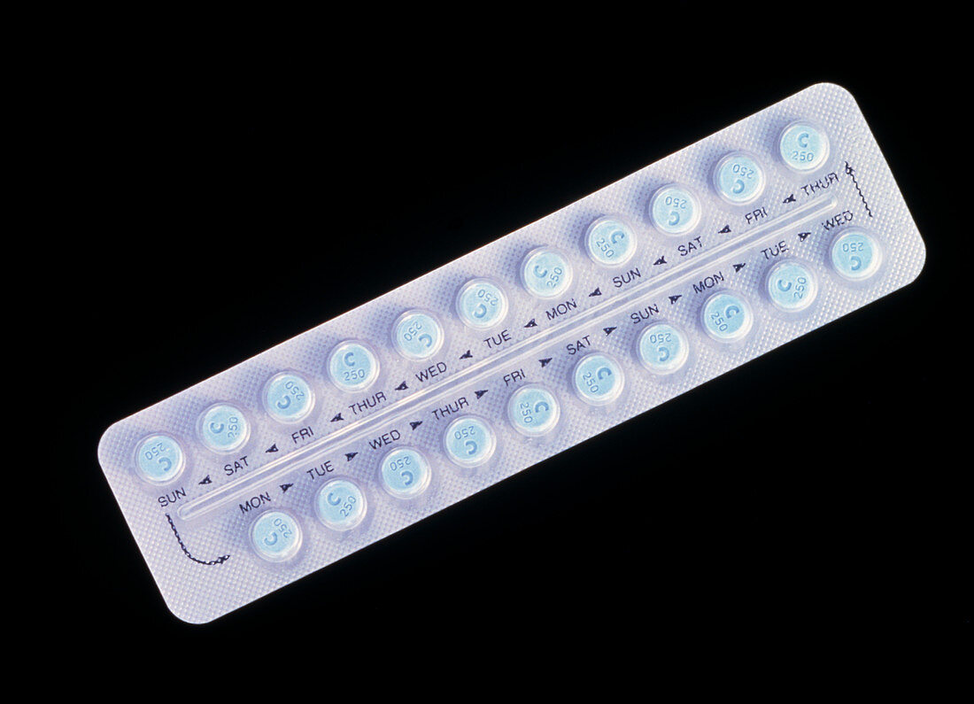 Oral contraceptive pills in packaging