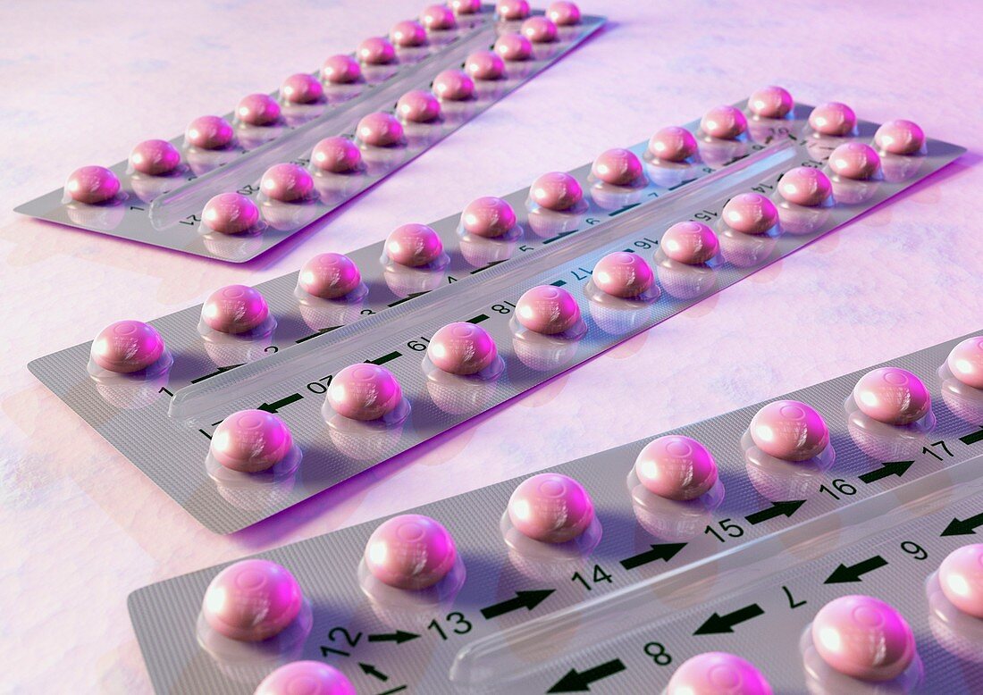 Contraception pills,artwork