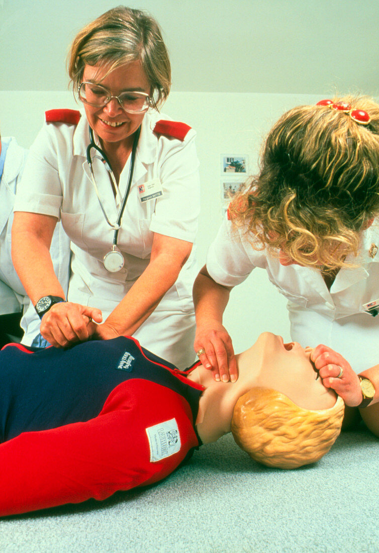 Cardiopulmonary resuscitation first aid training