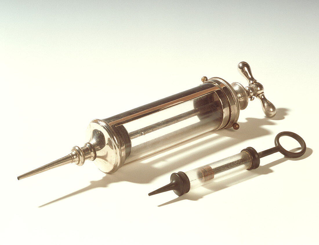 Historical cleaning syringes