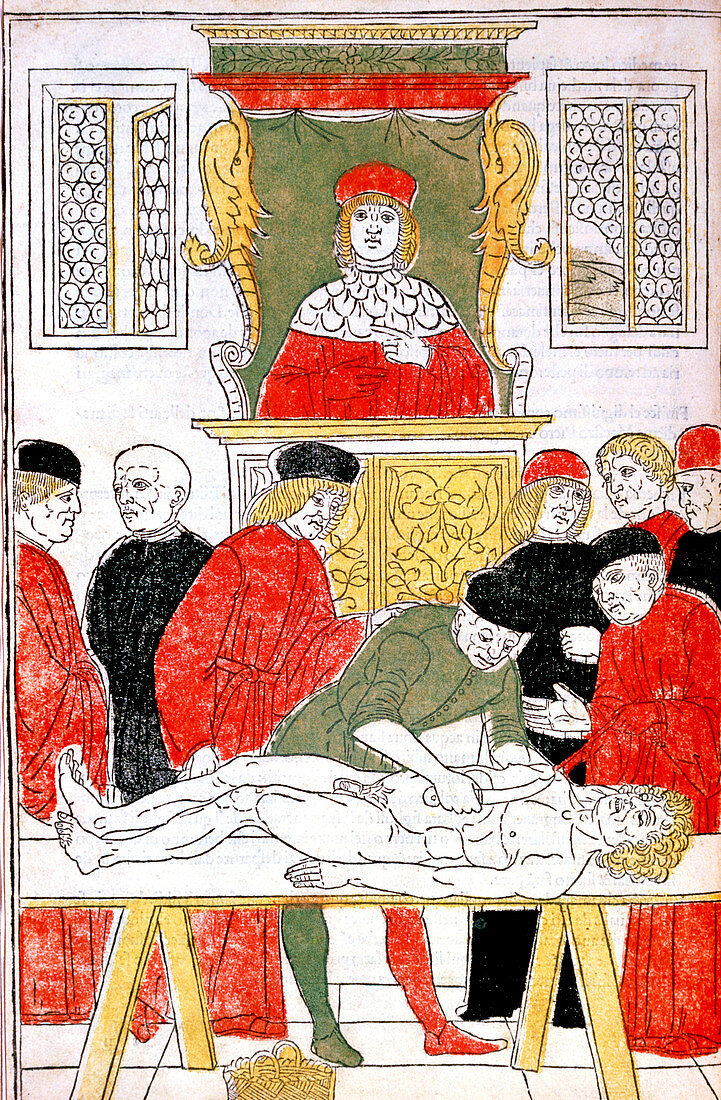 Dissection in Venice medical school 15th Century