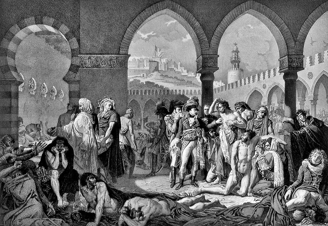 Napoleon visiting plague victims
