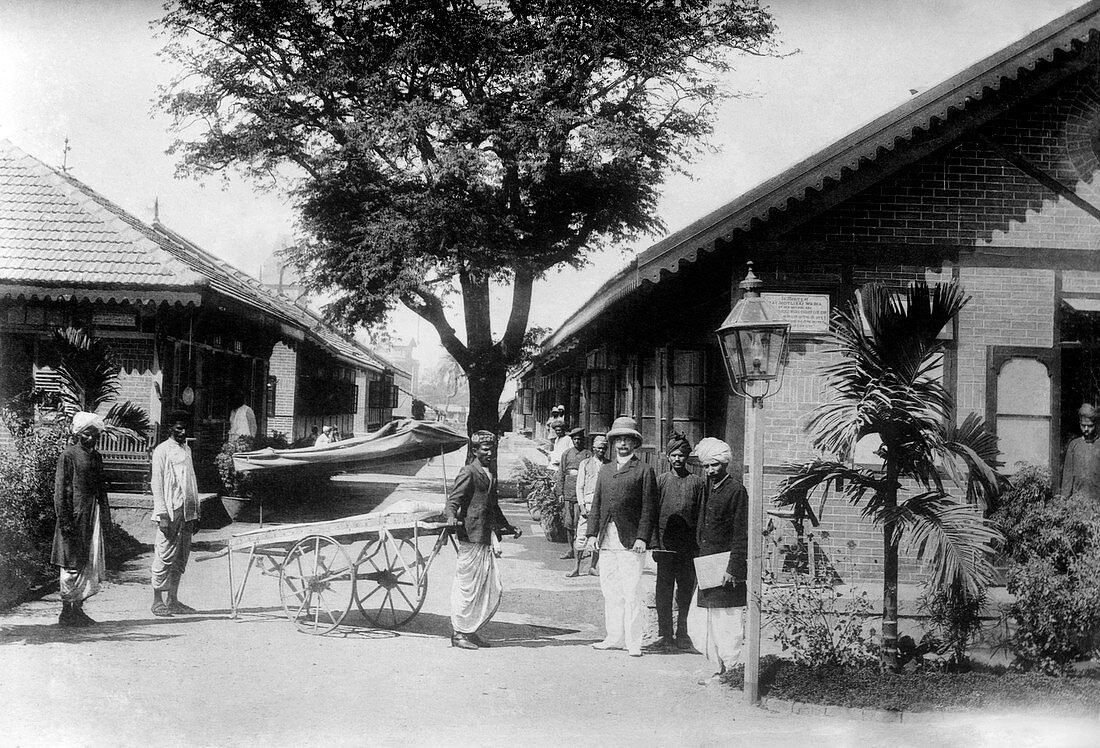 Plague hospital,India,1922