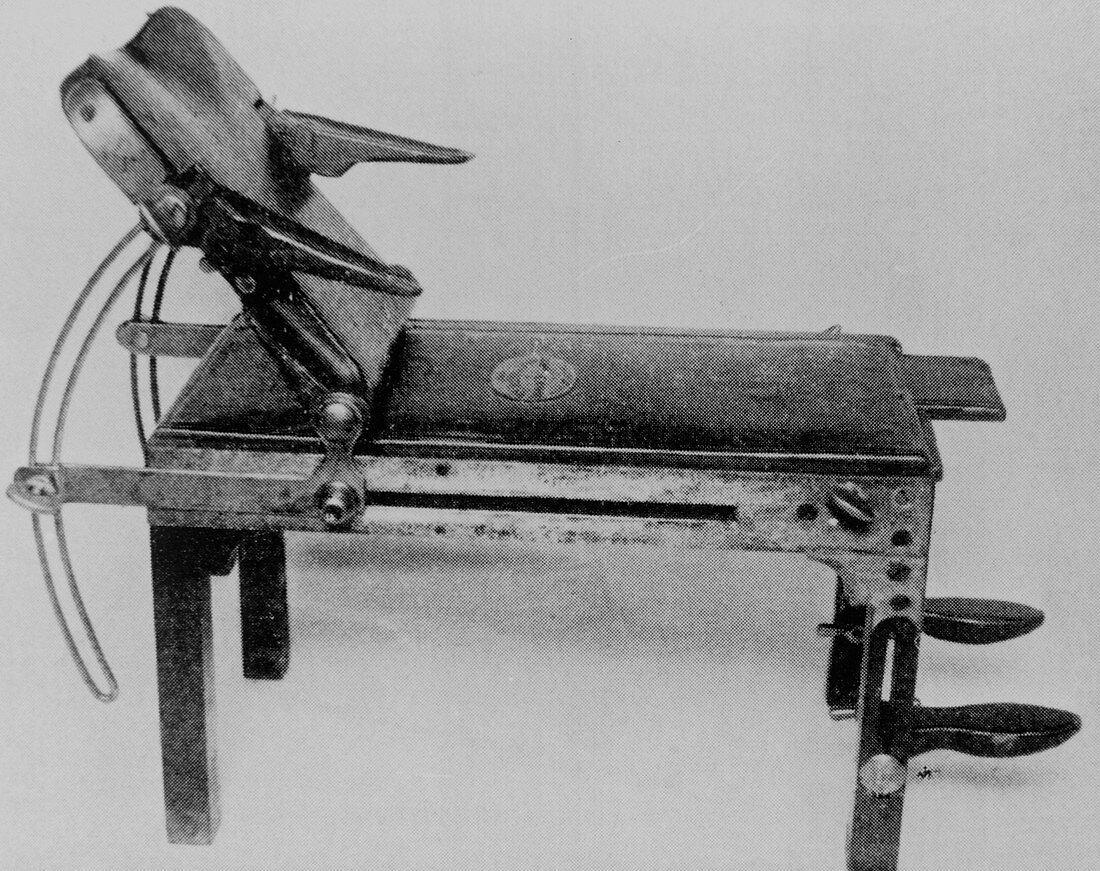 19th century operating table used by Joseph Lister