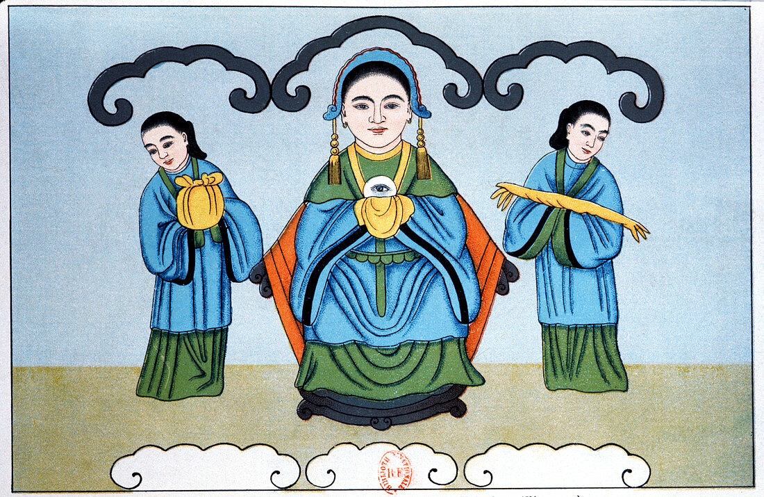 Chinese eye goddess,early 20th century