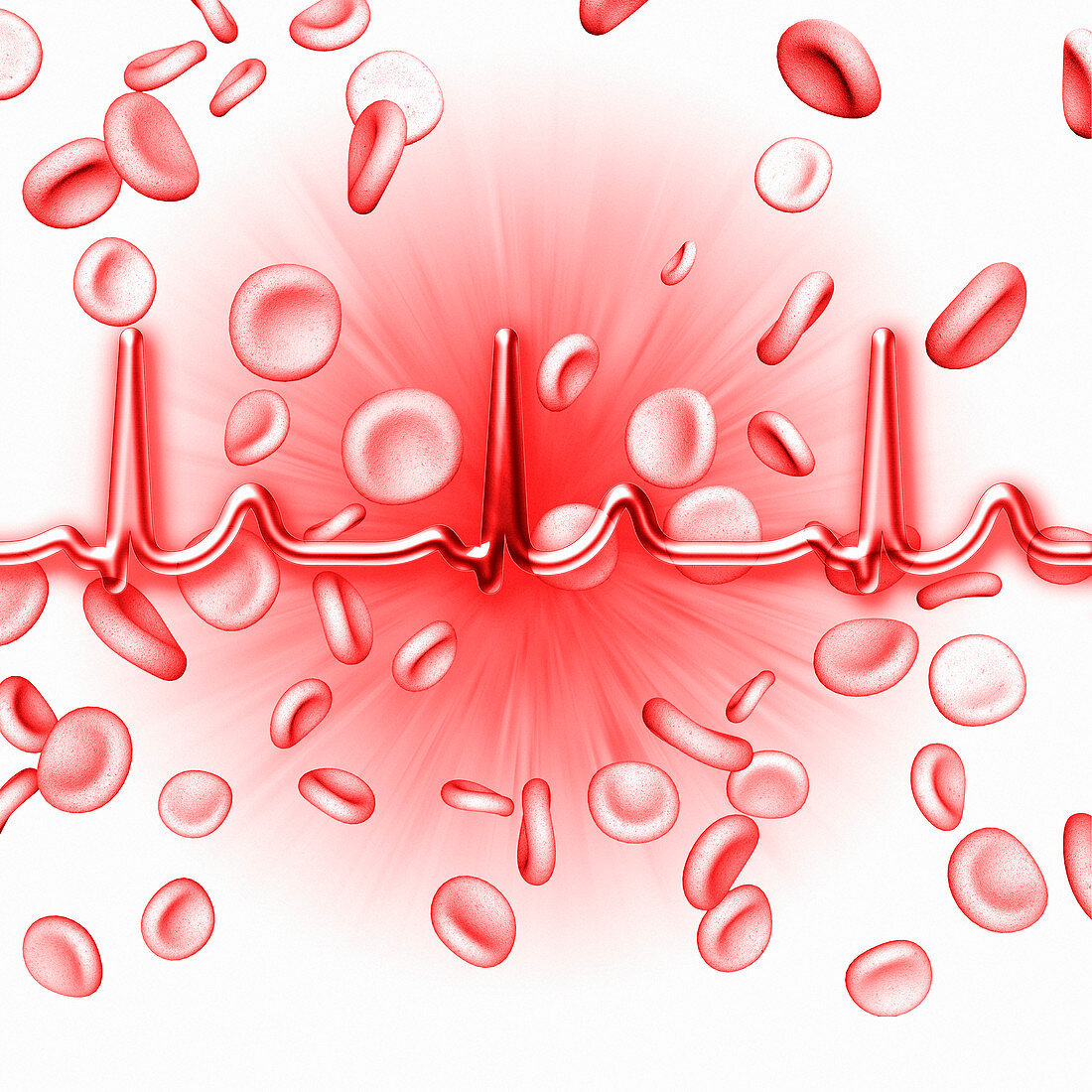 ECG and red blood cells