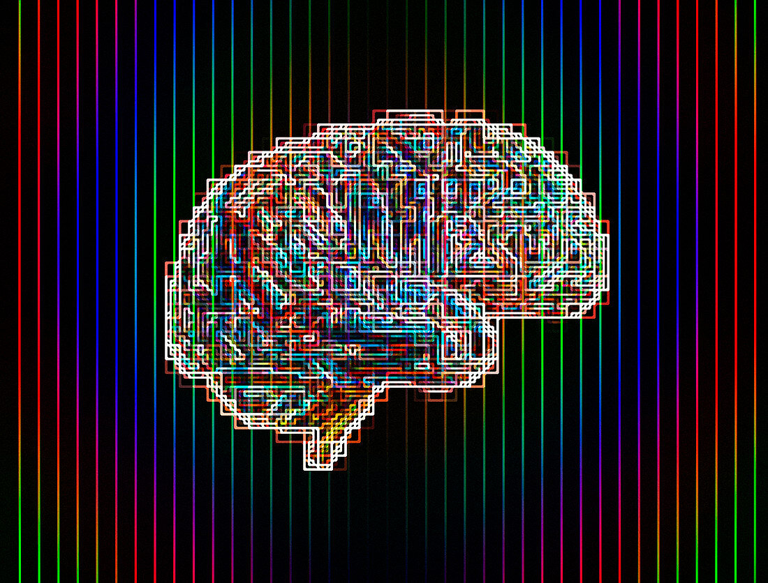 Brain,conceptual computer artwork