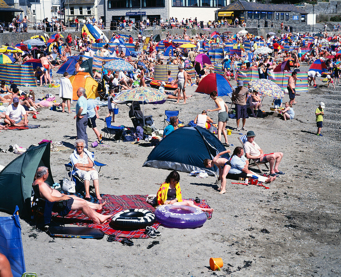 Crowded beach