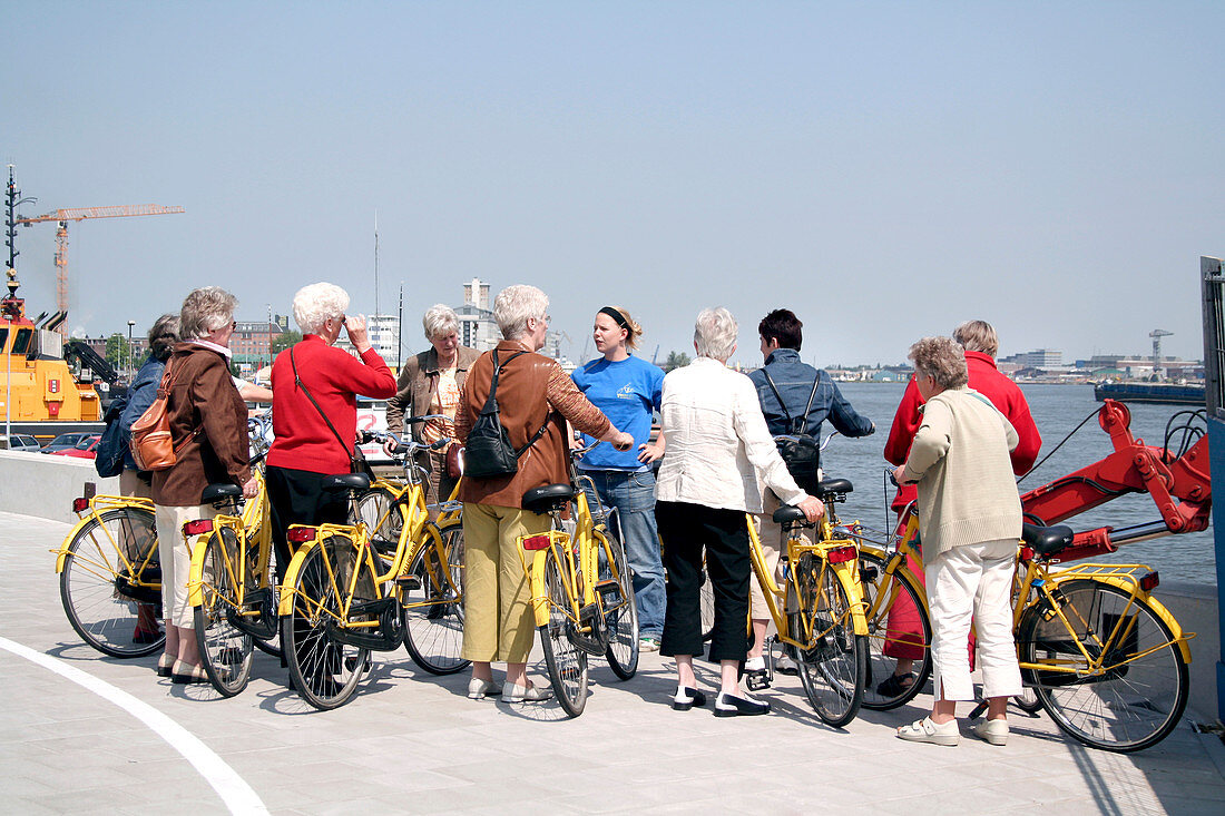 Group of cyclists