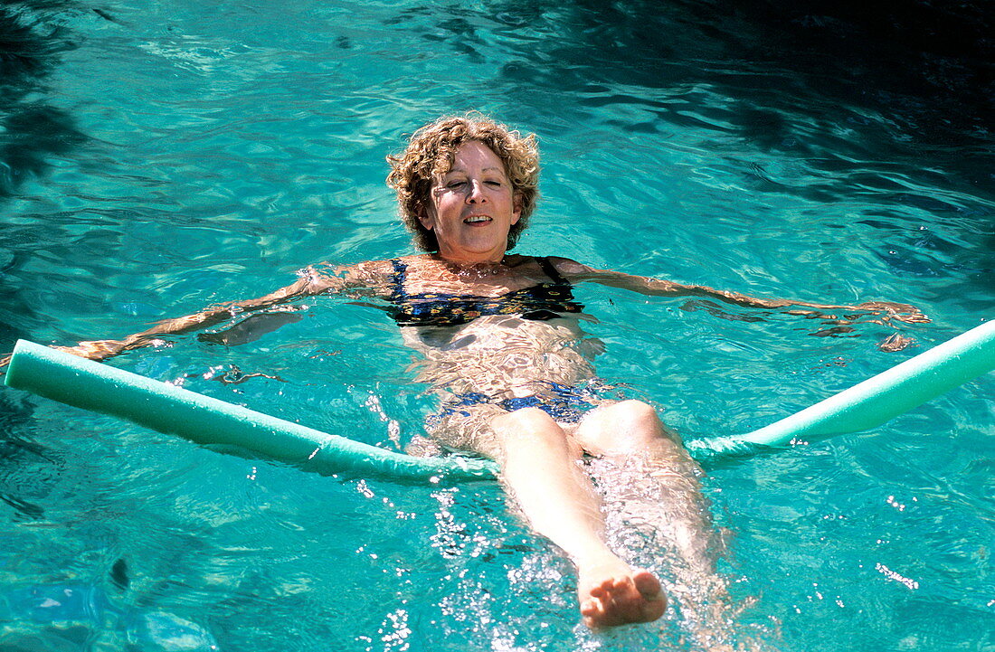 Woman swimming