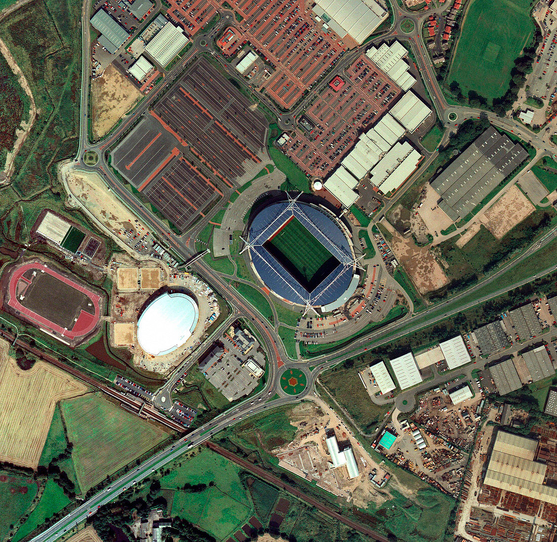 Bolton Wanderers' Reebok stadium,aerial