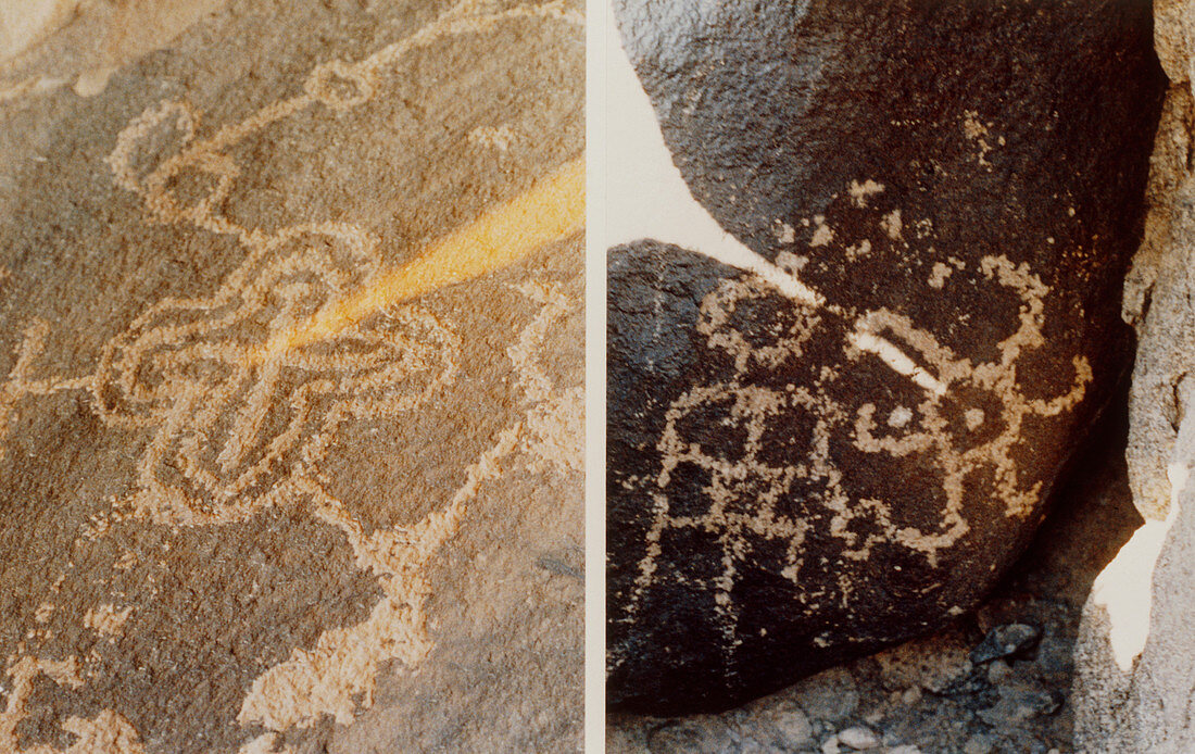 Solar markings by pre-historic American indians