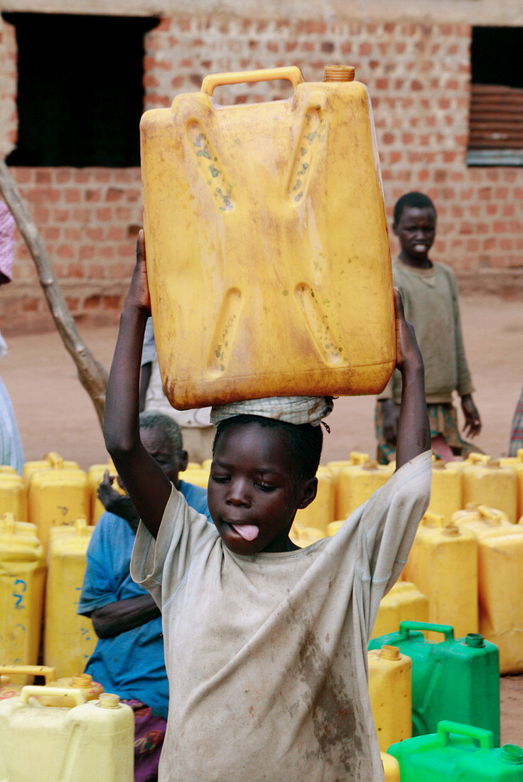 Carrying water,Uganda