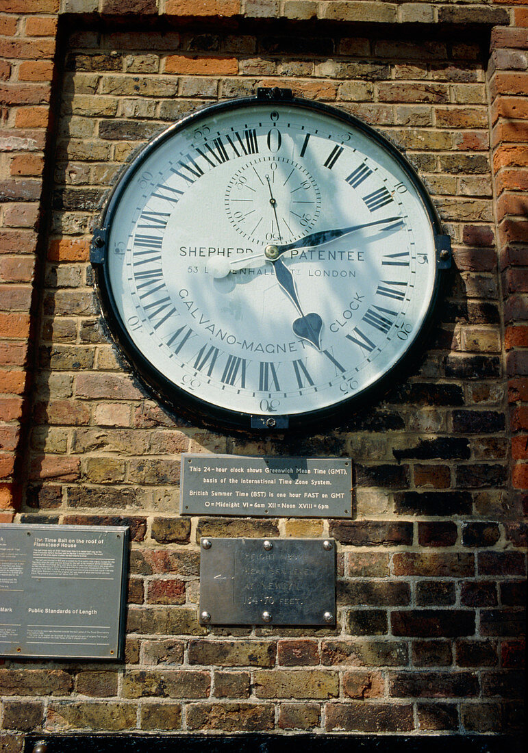 24 hour clock at Greenwich Royal Observatory