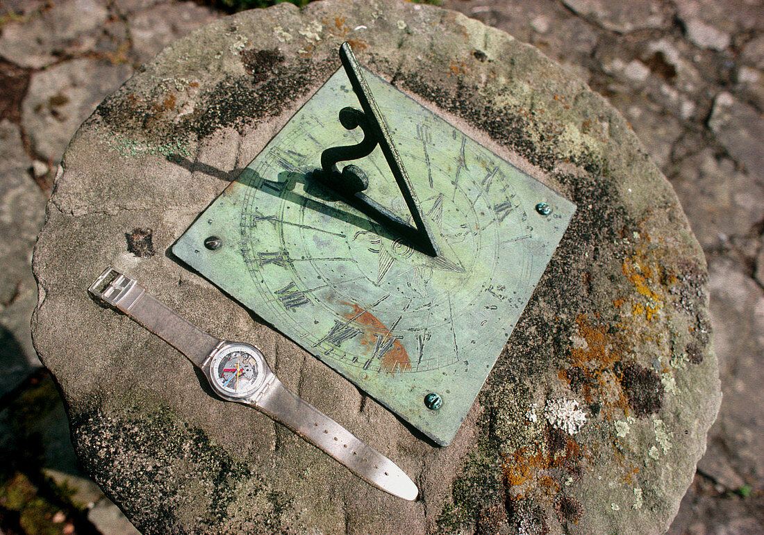 Garden sundial,Wales