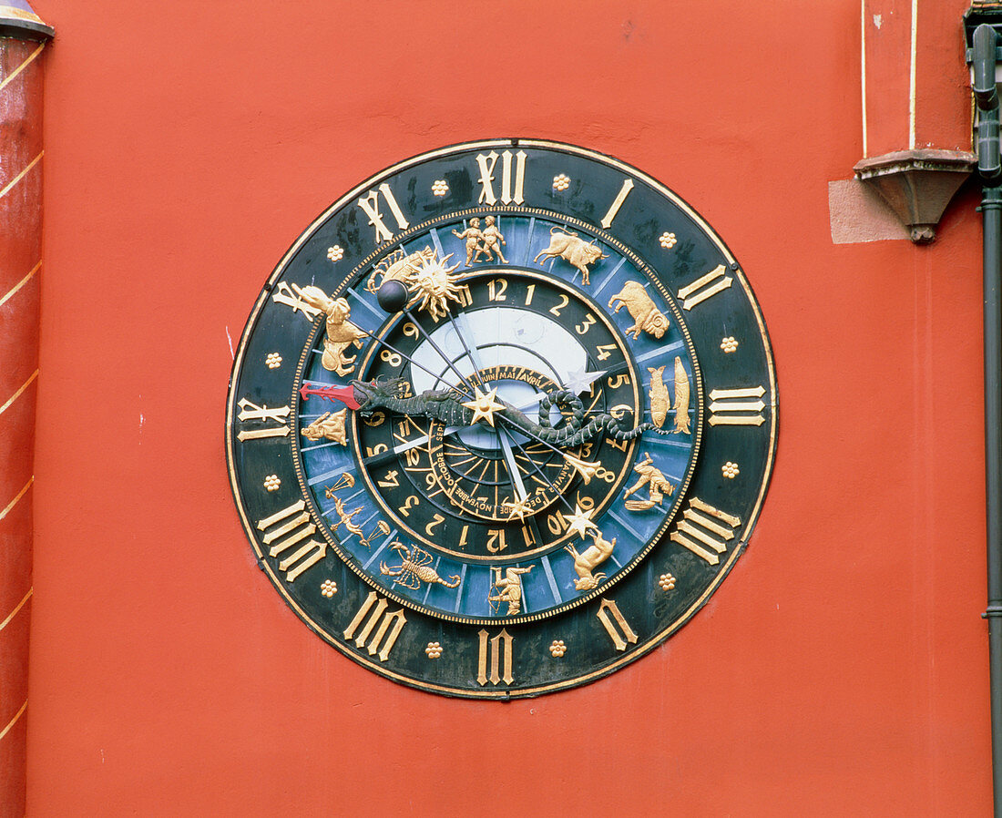 Astronomical clock in Haguenau,France