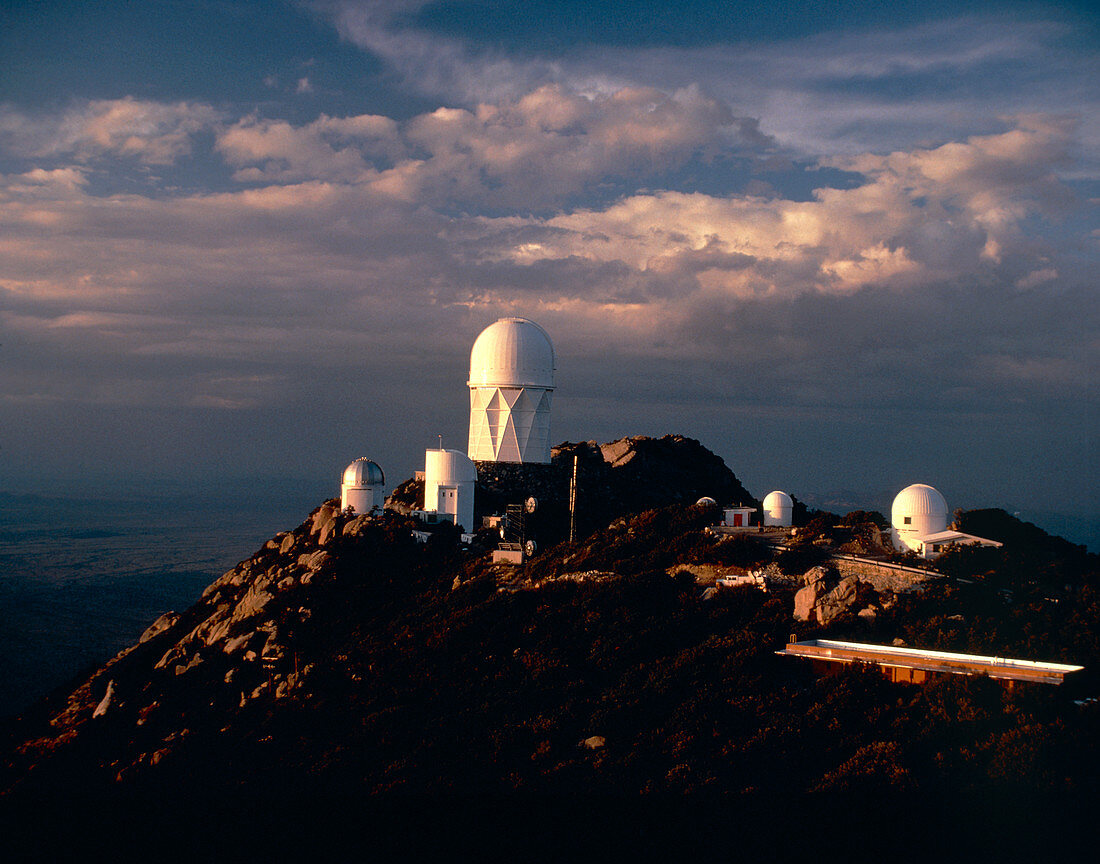 Telescope domes at Kitt Peak Observatory