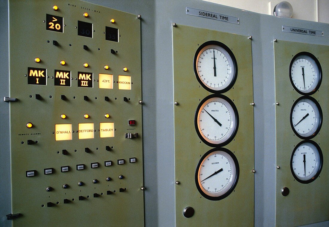 Control room at Jodrell Bank telescope