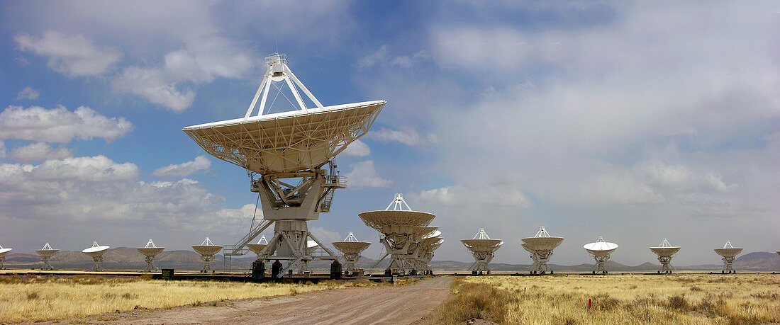 Very Large Array (VLA) radio antennae
