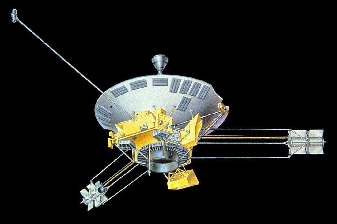 Illustration of Pioneer 10 11 spacecraft