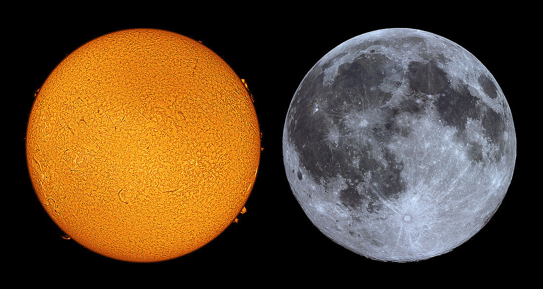Sun and Moon,composite image