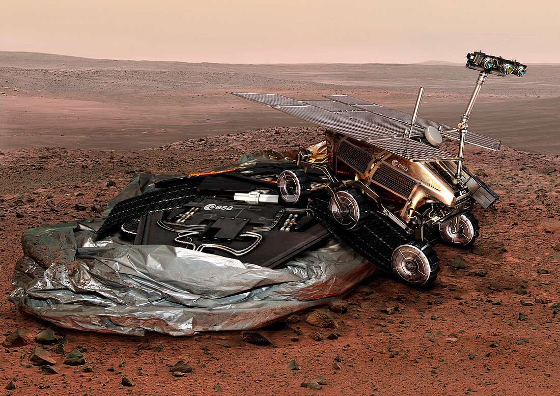 ExoMars lander and rover