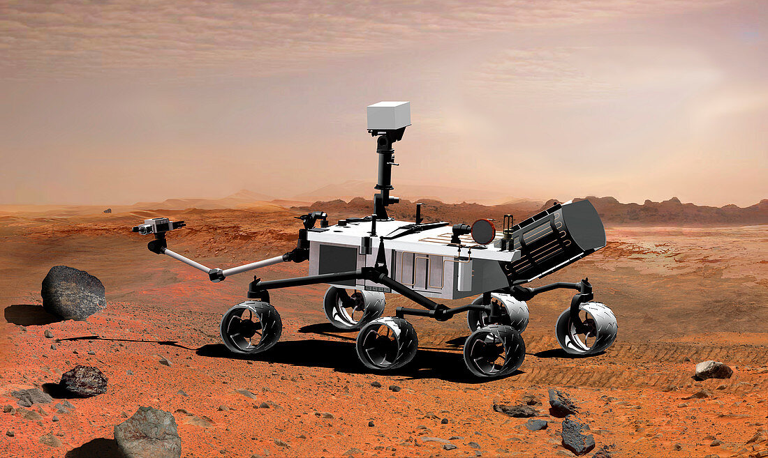 Mars Science Laboratory rover,artwork