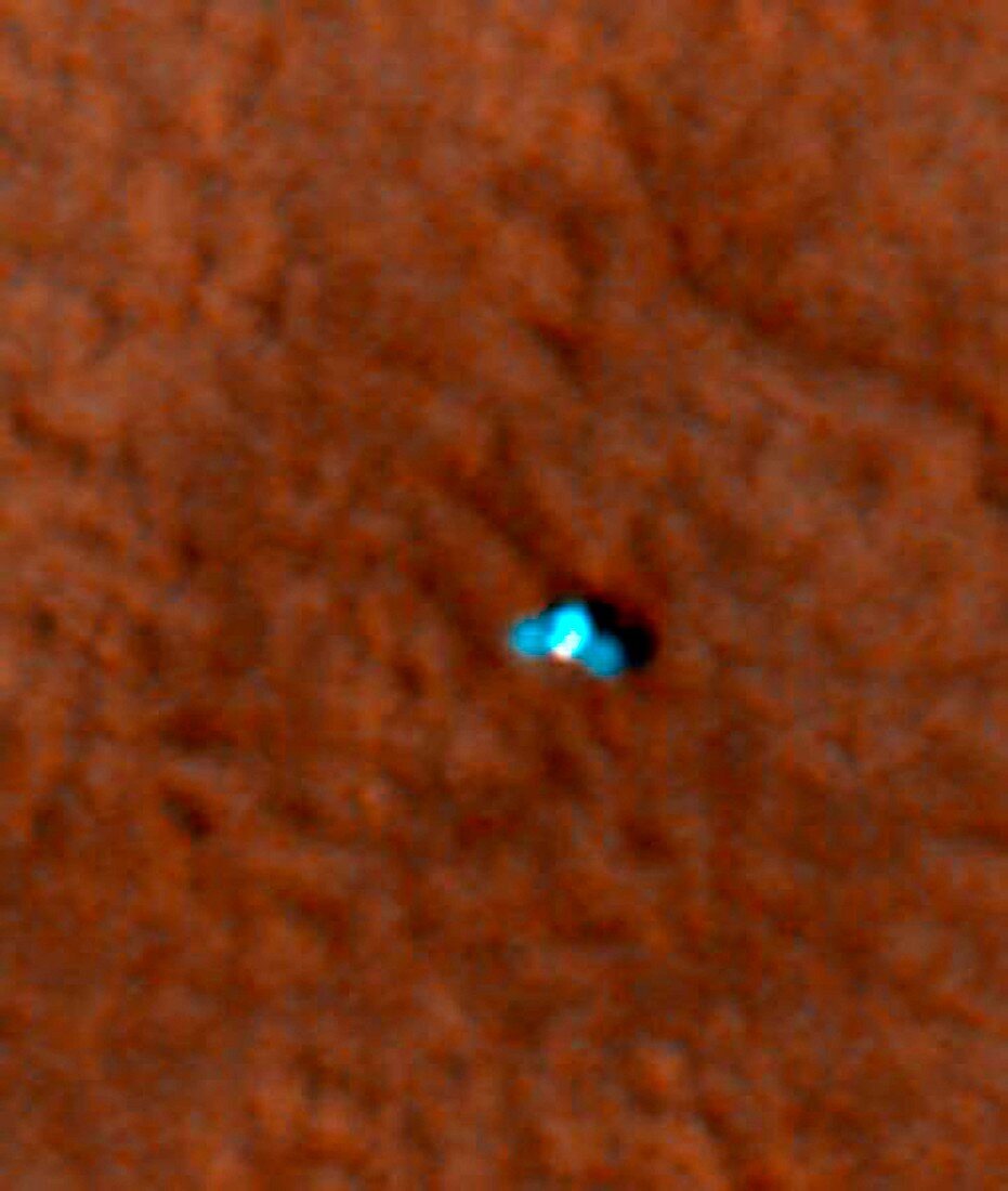 Phoenix lander on Mars,satellite image