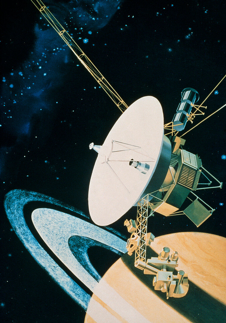 Voyager 1's encounter with Saturn