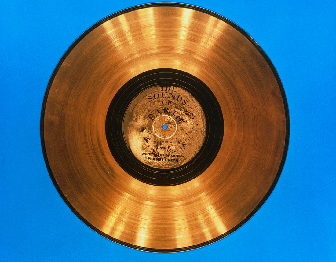 'Sounds of Earth' record before storage on Voyager