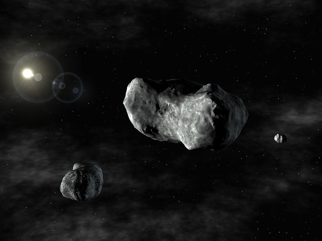 Asteroid 87 Sylvia and its moons
