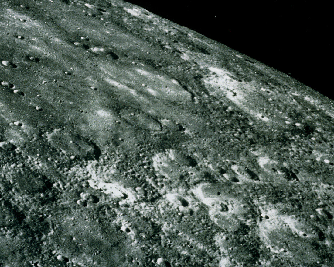 Mariner 10 photo of the surface of Mercury