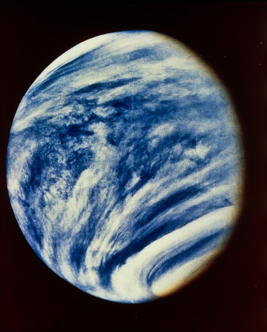 Ultraviolet photo taken by Mariner 10