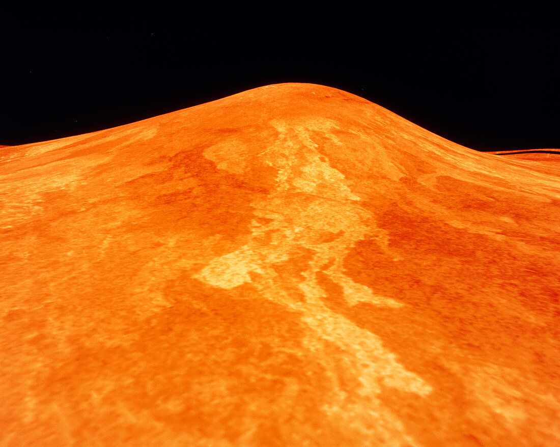 Computer topography of Venus,Sif Mons