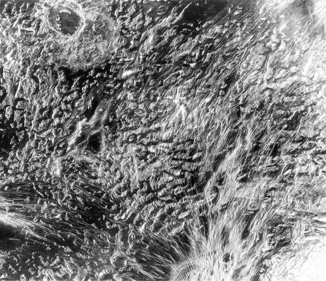 Surface features in Ovda Regio,Venus