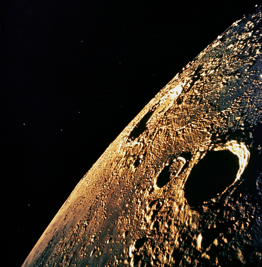 Apollo 12 photo of lunar horizon