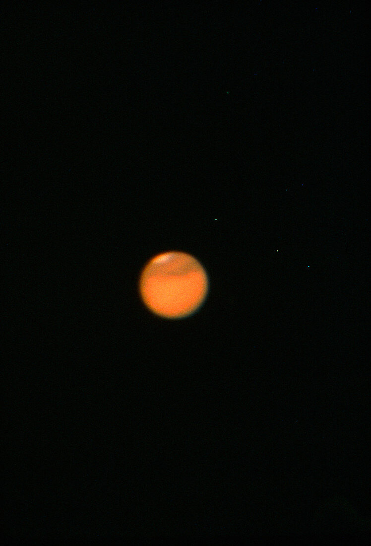 Planet Mars,through an amateur telescope