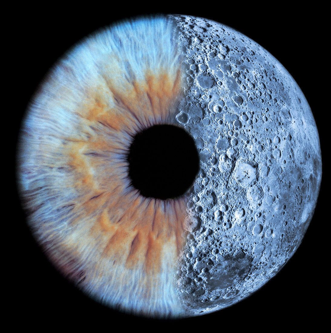 Moon and eye