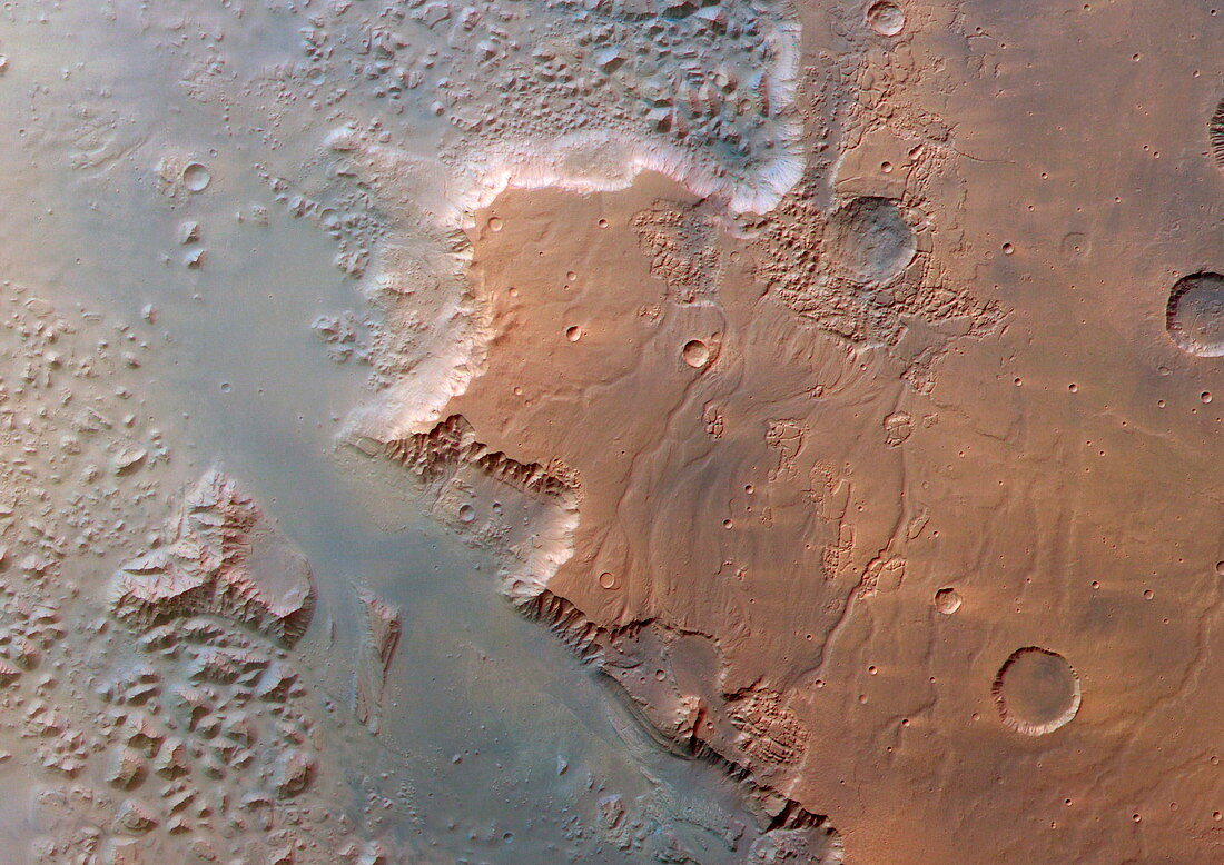 Martian canyon rim,Eos Chasma