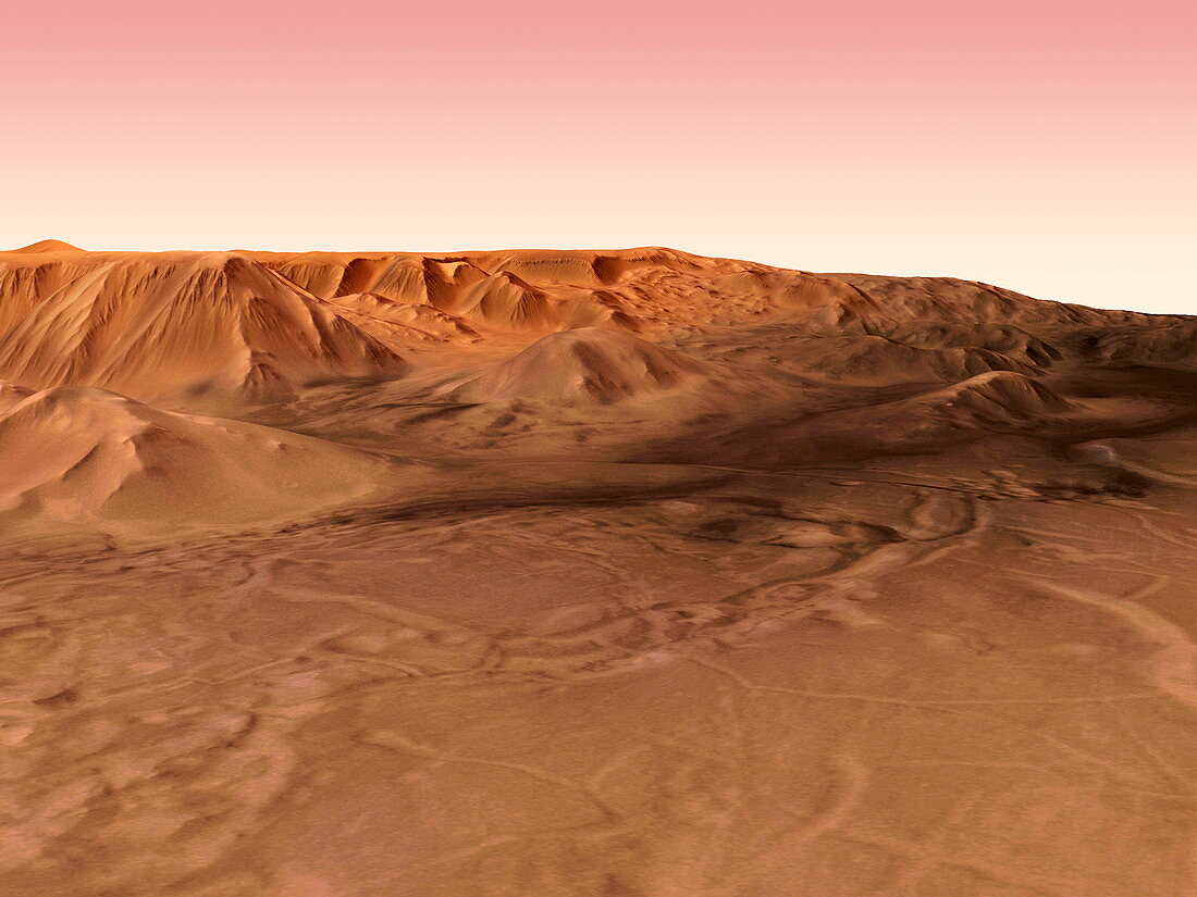 Martian canyons,Tithonium Chasma